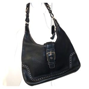 Coach leather shoulder bag